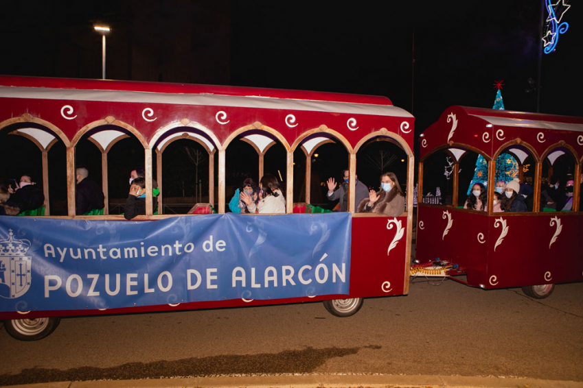 La alcaldesa, Susana Pérez Quislant, en el Tren de la Navidad
