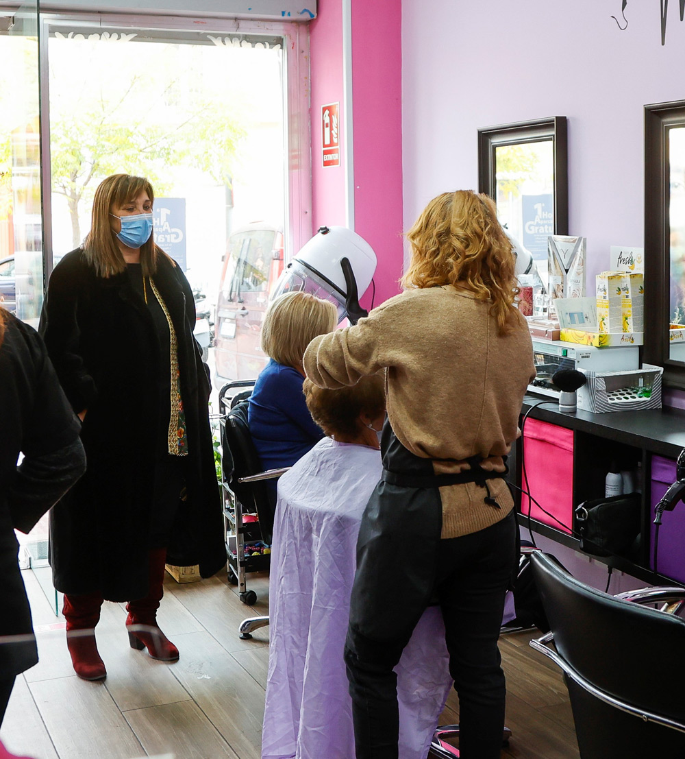 Quislant visita los comercios del centro