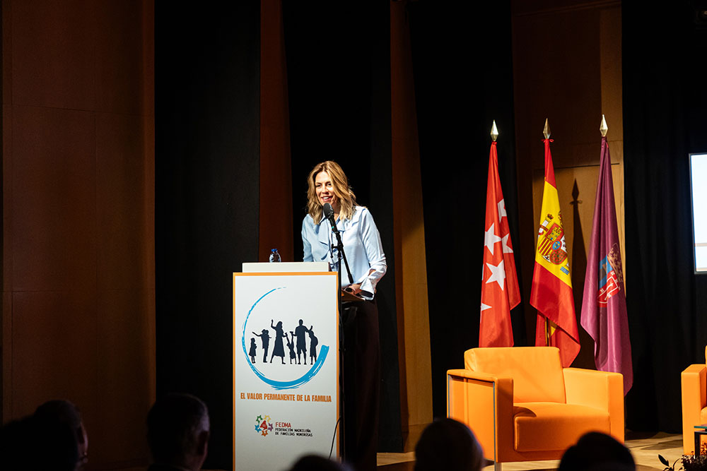 La alcaldesa de Pozuelo de Alarcón, Paloma Tejero durante el Congreso de Familias Numerosas