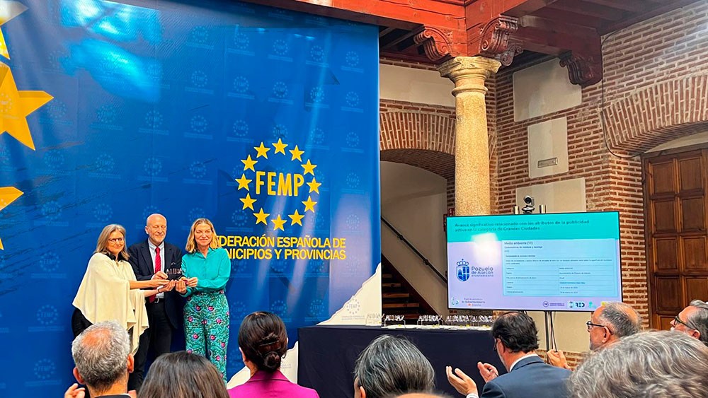 Entrega del premio Audaz a Pozuelo de Alarcón