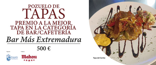 Premio mejor tapa bar cafetería Bamba