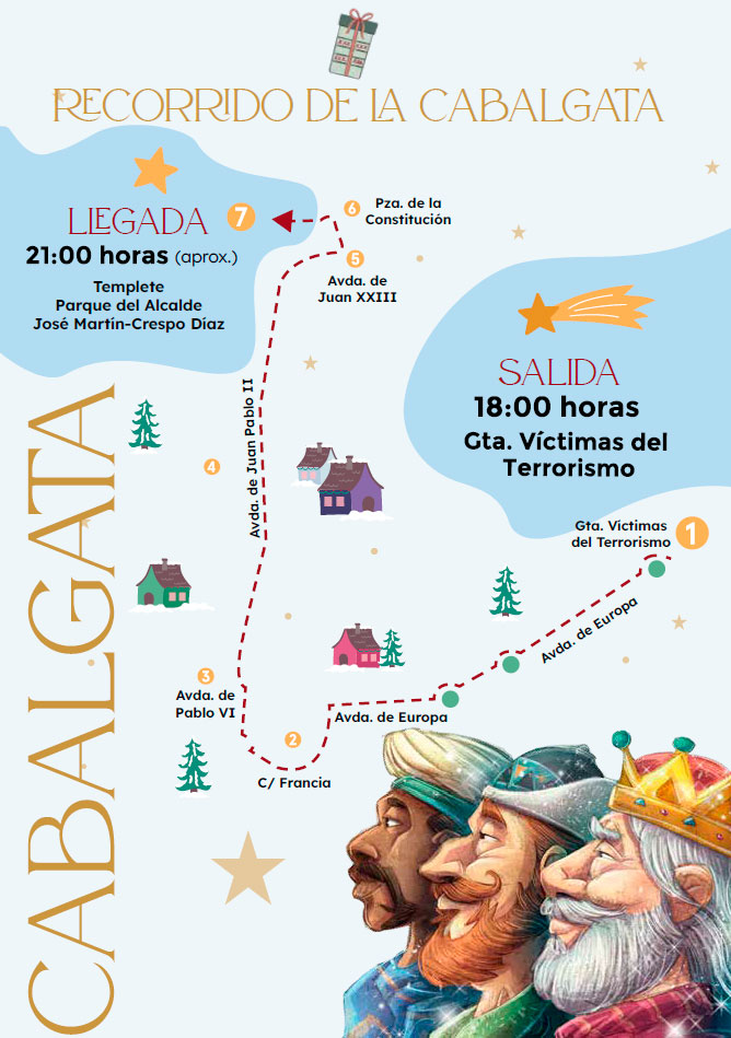 Recorrido de la cabalgata