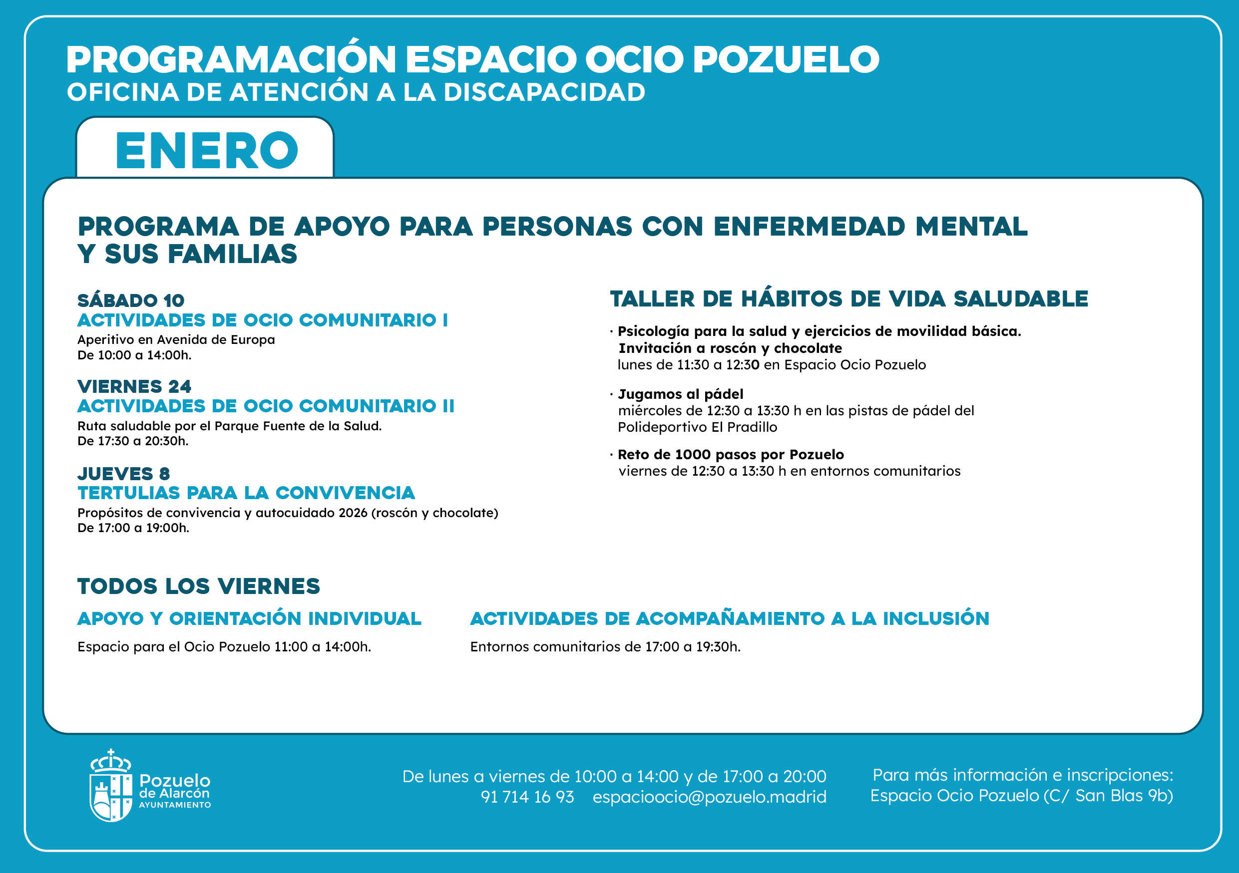 programacion salud mental