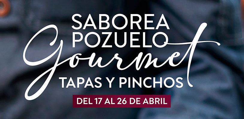cartel Folleto Saborea Pozuelo Gourmet Tapas y pinchos abril 2026