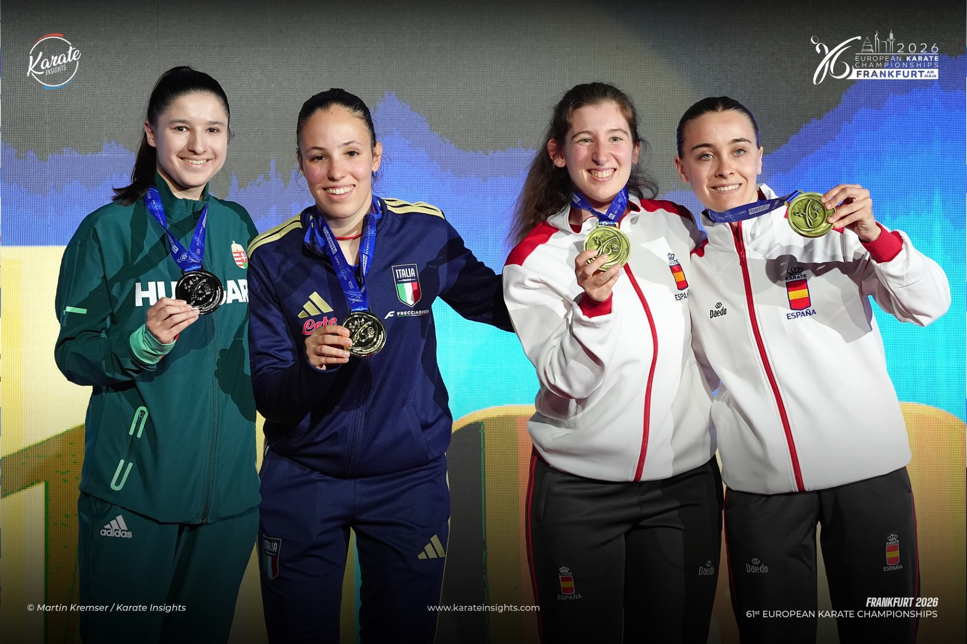 El karate pozuelero vuelve de Europa con bronce