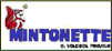 Logotipo del Club Mintonette formado por el dibujo de una ardilla jugando con una pelota sobre el nombre del club