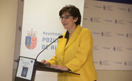 La alcaldesa, Susana Pérez Quislant, en su intervención durante la entrega de premios Iniciativa (Se abre en ventana nueva)