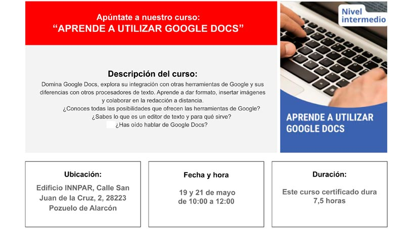 Madrid Aula Digital. Aprende a utilizar Google Docs