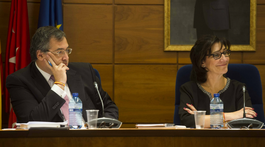 La alcaldesa de Pozuelo, Susana Pérez Quislant, durante la sesión plenaria del mes de noviembre