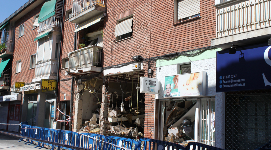 Imagen del edificio afectado