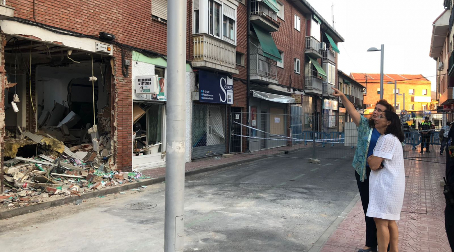 Viista de la alcaldesa a la calle Benigno Granizo