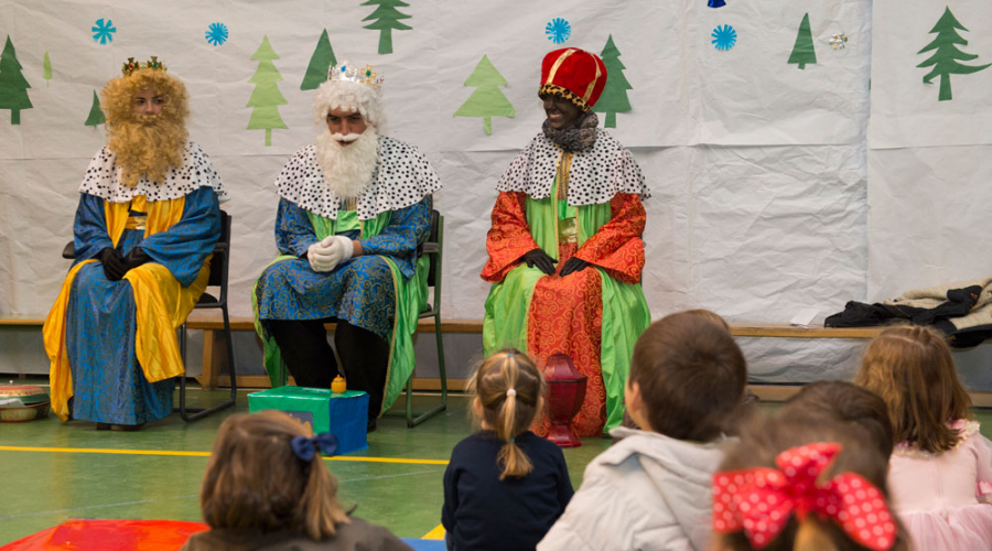 Los Reyes Magos en un colegio de Pozuelo de Alarcón