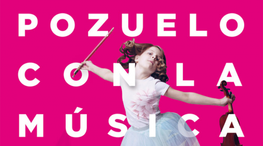 Cartel Pozuelo con la música