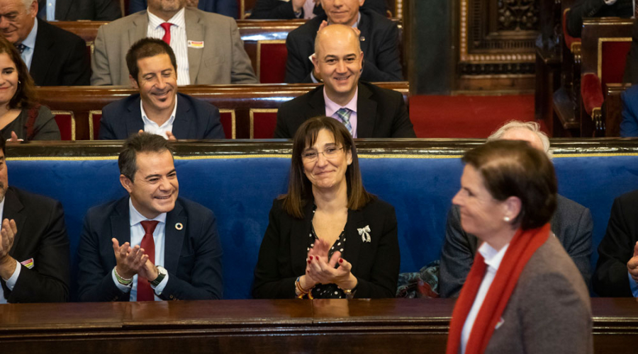 La alcaldesa Susana Pérez Quislant en el aco homenaje a los 40 años de municipalismo
