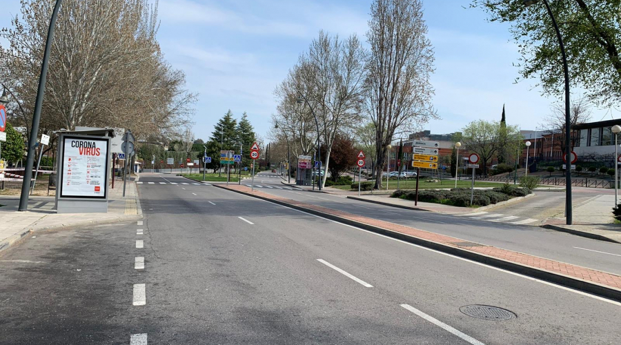 Una calle de Pozuelo