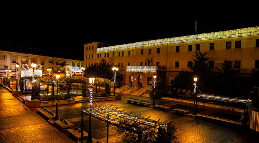 Iluminación navideña en la Plaza Mayor