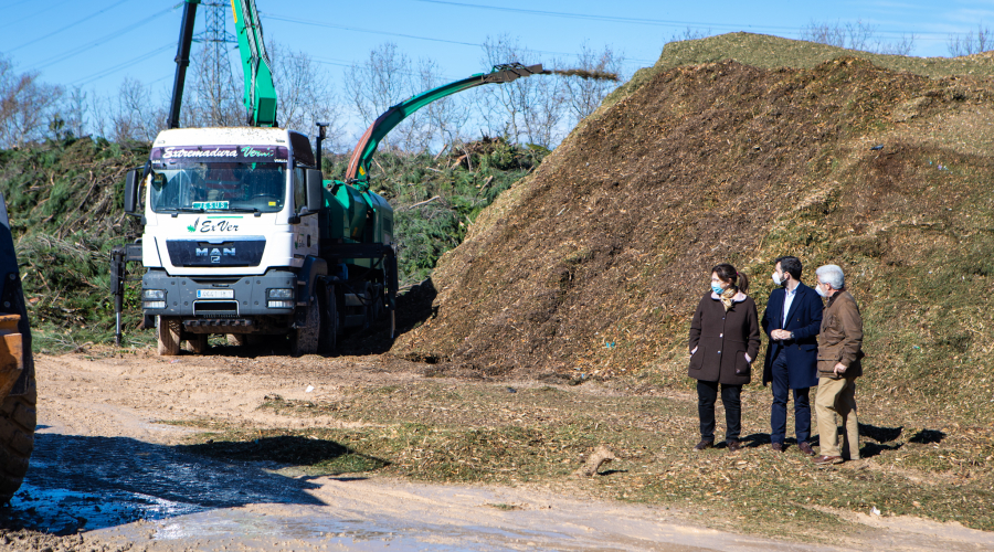 La alcaldesa en el Parque Forestal