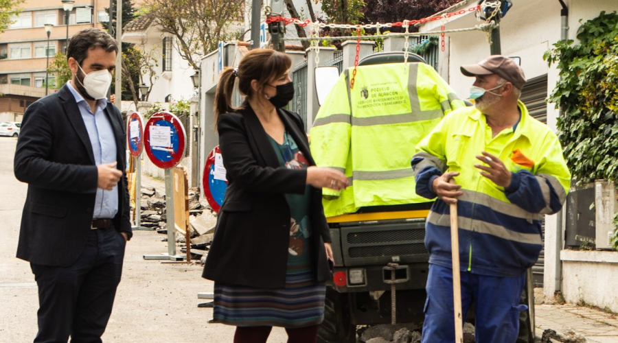 visita a la obras calle mallorca