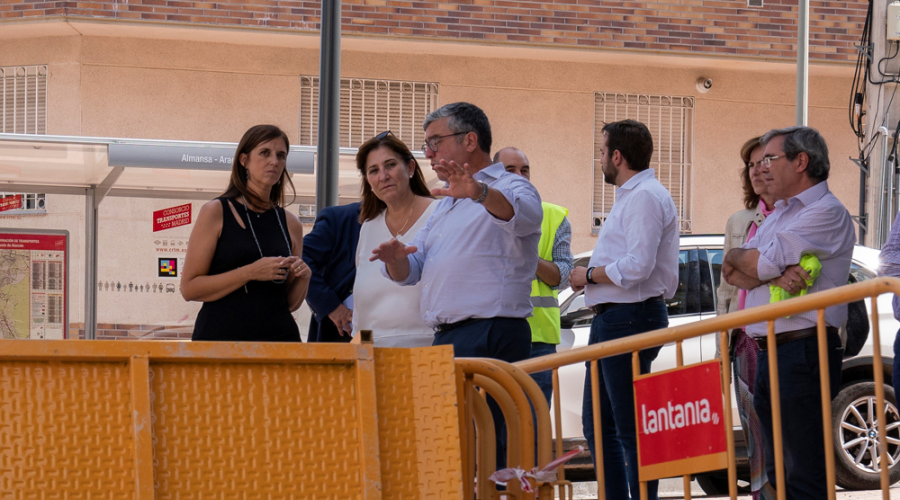 Visita alcaldesa obras de la estación