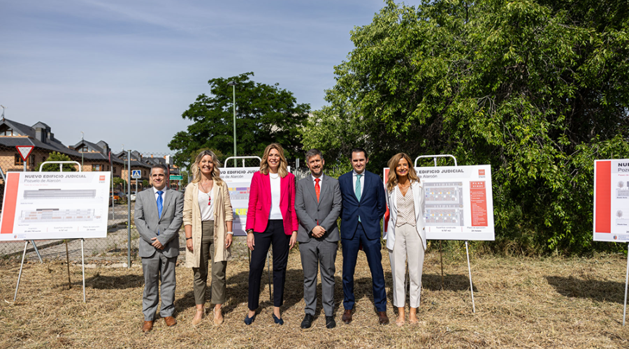 Visita la parcela donde se ubicará el nuevo complejo judicial en Pozuelo
