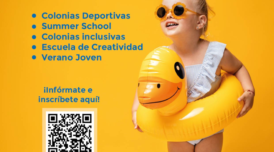 Cartel campamentos de verano 2025