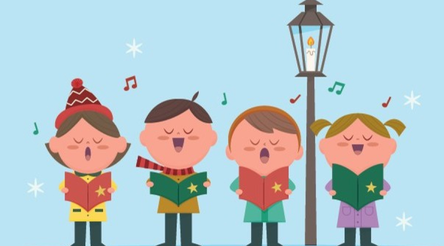 Cartel de la muestra escolar navideña