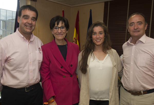 La alcaldesa recibe a Marta Ortega