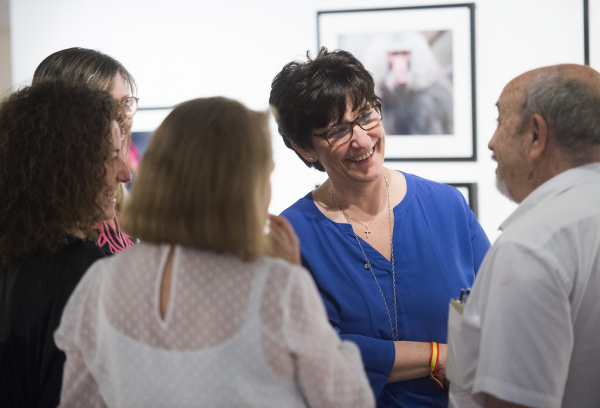 Inauguración de una exposición de los trabajos de los talleres de cultura
