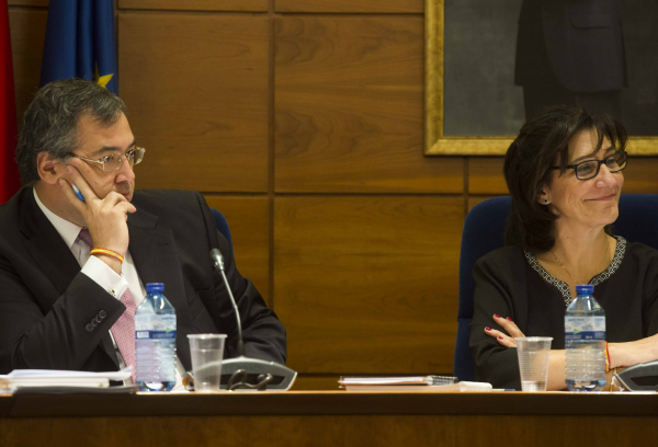 La alcaldesa de Pozuelo, Susana Pérez Quislant, durante la sesión plenaria del mes de noviembre