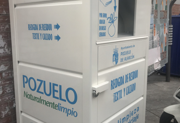 Uno de los contenedores instalados