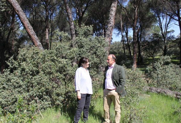 La alcaldesa de Pozuelo de Alarcón visita la Finca El Maisán