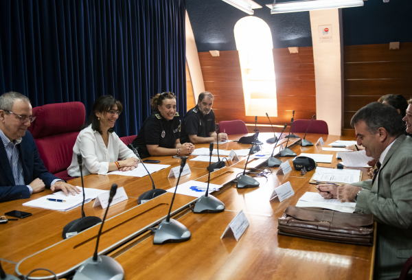 En la imagen, un momento de la Junta Local de Seguridad
