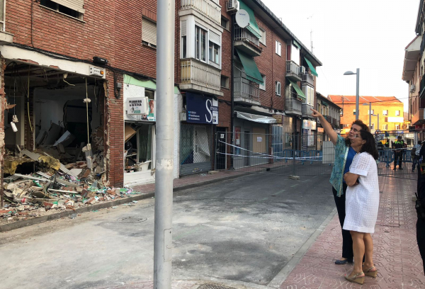 Viista de la alcaldesa a la calle Benigno Granizo