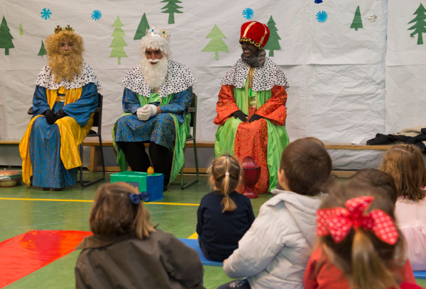 Los Reyes Magos en un colegio de Pozuelo de Alarcón