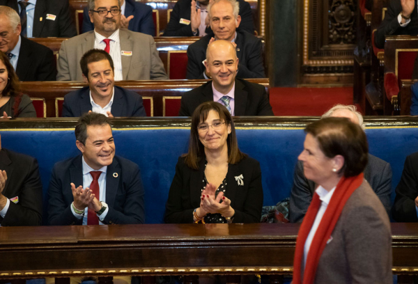 La alcaldesa Susana Pérez Quislant en el aco homenaje a los 40 años de municipalismo