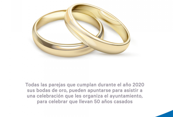 Cartel Celebra tus bodas de oro
