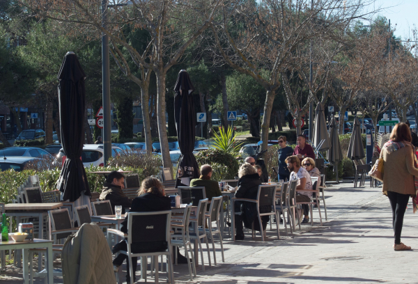 Una terraza de Pozuelo
