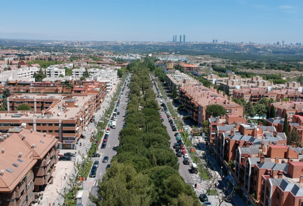 Vista de Pozuelo desde el aire