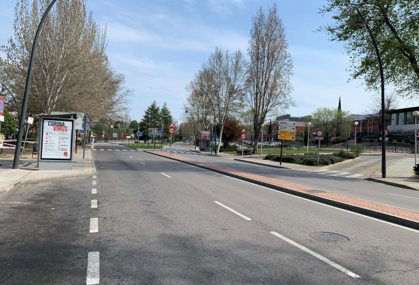 Una calle de Pozuelo