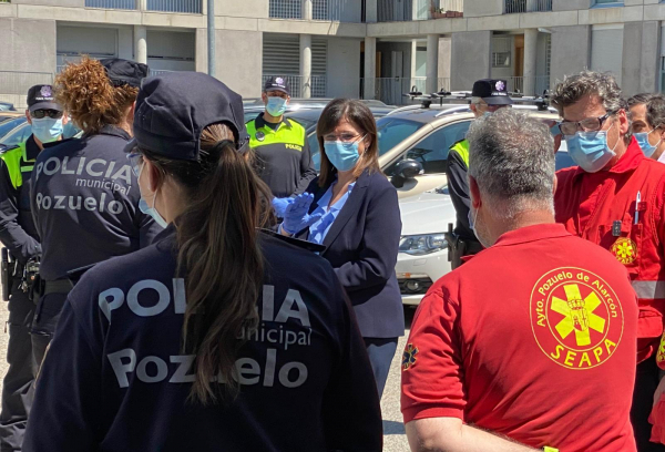 Visita a la sede de la Policía Municipal