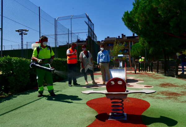 Visita las labores de limpieza y desinfección contra la COVID-19