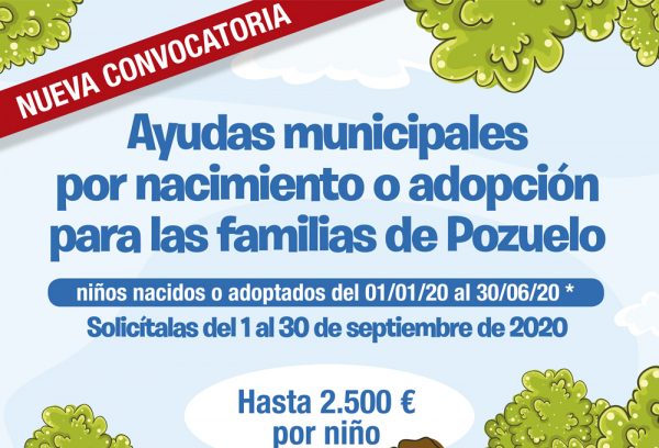 Cartel Ayudas por nacimiento