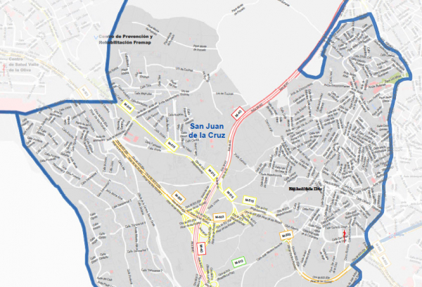 Mapa de zona restringida