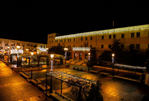 Iluminación navideña en la Plaza Mayor