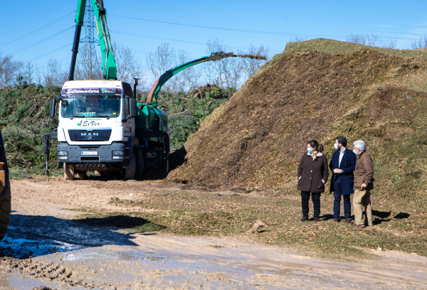 La alcaldesa en el Parque Forestal