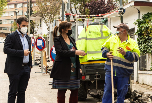 visita a la obras calle mallorca
