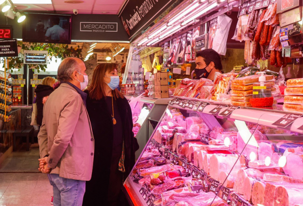 Quislant visita los comercios del centro