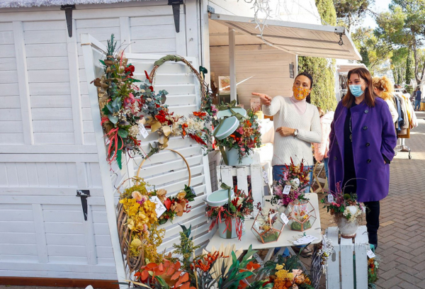 Quislant en el Mercado de Navidad