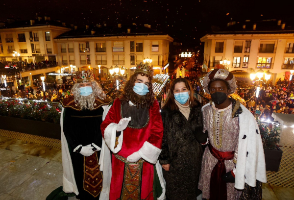 Reyes Magos al finalizar la Cabalgata