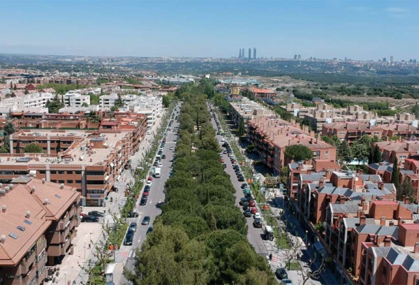 Vista aérea Avenida de Europa